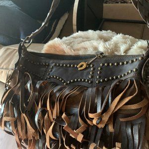 Betsey Johnson Retro Leather Shoulder Bag